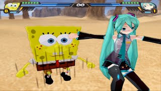 Spongebob vs Hatsune Miku - Dragon Ball Z Budokai Tenkaichi 3