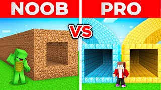 JJ And Mikey NOOB vs PRO Tunnel SURVIVAL Battle in Minecraft Maizen by muzin 27,267 views 4 days ago 44 minutes