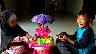 Drama Jualan - Jualan Mainan Aa Dan Orlin Gantian Jadi Penjual - Jualan Es Cream- Jualan Minuman