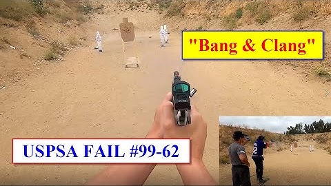USPSA FAILS - Classifier #99-62 "Bang & Clang" - Beretta 92X Performance Carry Optics