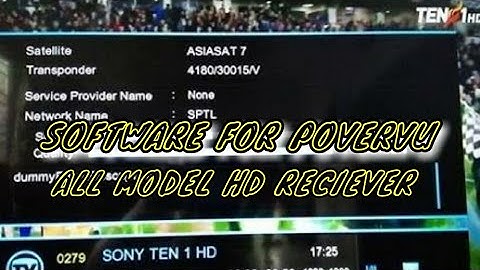 Latest software and povervu for ALL HD recievers 2018
