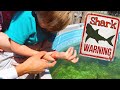 Helping little kid from jaws attack crazy