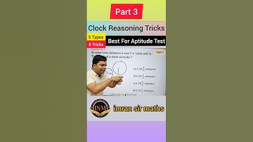 Clock Reasoning Trick | Part 3 | Reasoning Tricks | Maths Tricks | imran sir maths #shorts
