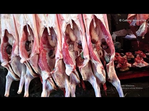 Marvelous Goat Meat Market | Most Fastest Mutton Chopping | Full Goat