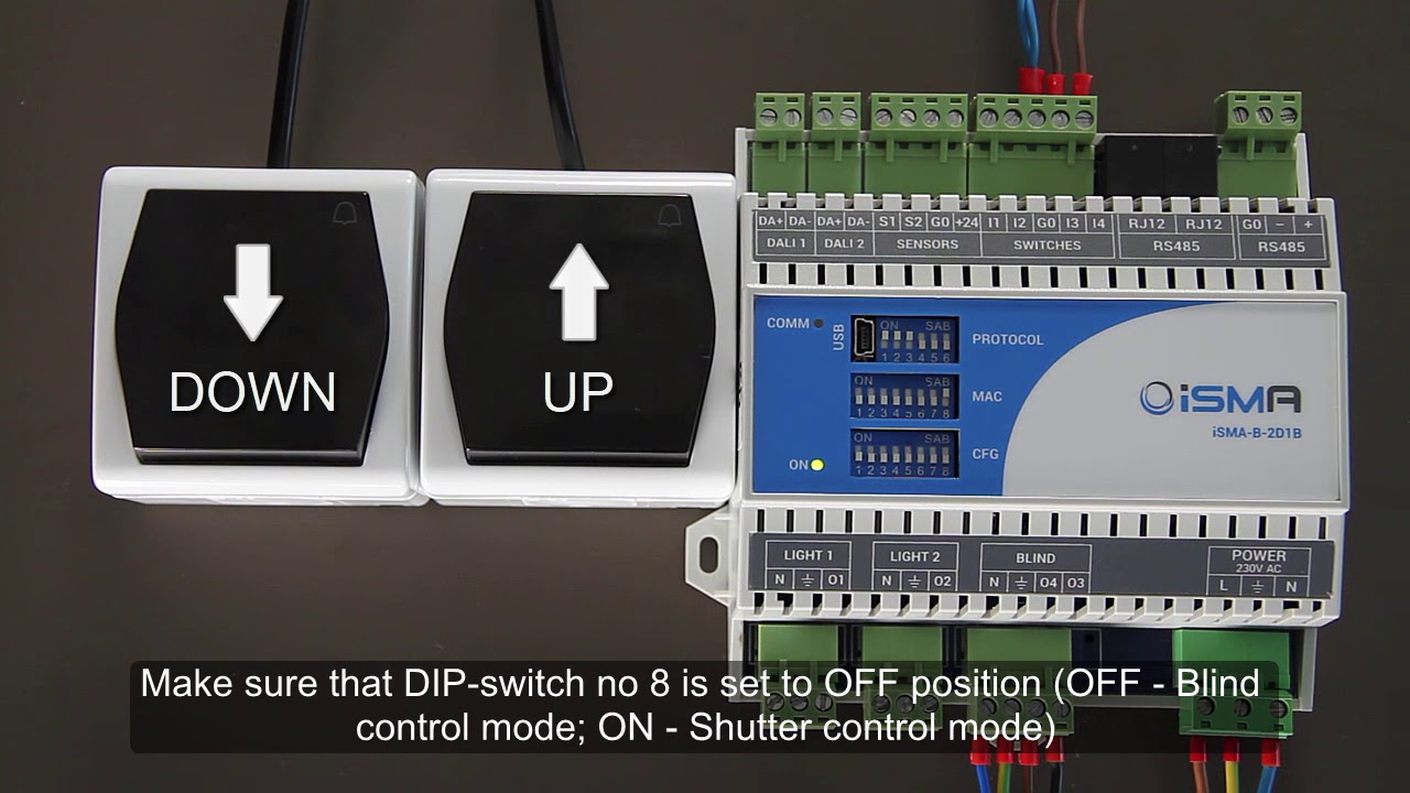 iSMA-B-2D1B - Part3 Control of the BLIND - YouTube