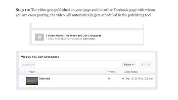 How to cross post videos on Facebook Business Pages