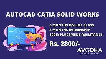 AutoCAD Catia Solid works Course in Malayalam | Avodha | #91