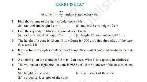 Exercise 13.7 class 9 maths