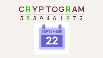 Cryptogram Daily Challenge September 22 2024 - 