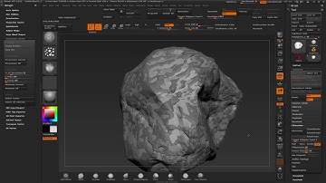Rocks101 - Part 9 - Zbrush finishing details and decimation to LoPoly