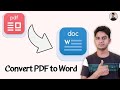How to convert pdf to Word || pdf ko Word file me kaise change kare || @haseenkhadouli2.0