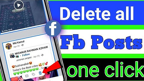 Facebook Posts delete one click || delete all post on facebook 2022 by ( Md Kamal )