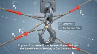 Coplanar Concurrent Force System Explained | Resultant of Concurrent Forces | Engineering Mechanics