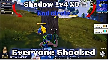 😱EVERYONE SHOCKED BY TSM Shadow 1v4 XO in BGIS🏆|| BGMI || TSm