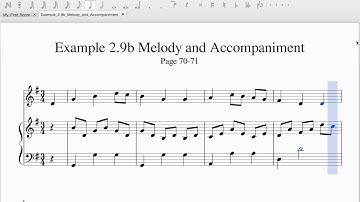 Example 2.9b Melody and Accompaniment