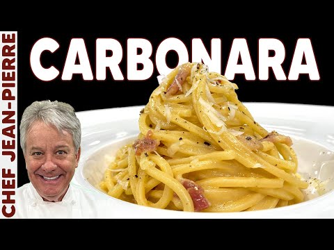 How to Make a Traditional Carbonara | Chef Jean-Pierre