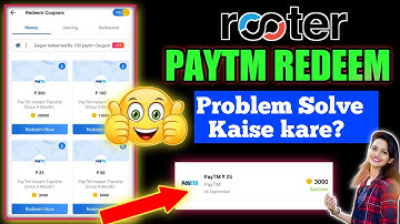 rooter paytm cash pending problem 2022 | rooter pending problem | rooter app redeem problem |rooter