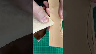 How to clean glue stained leather #leathercraft #leatherwork #leather
