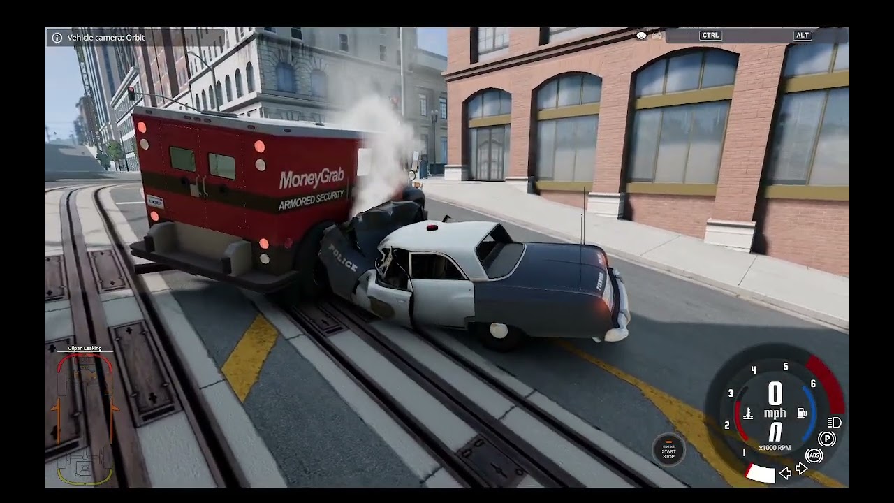 police cars vs armored car