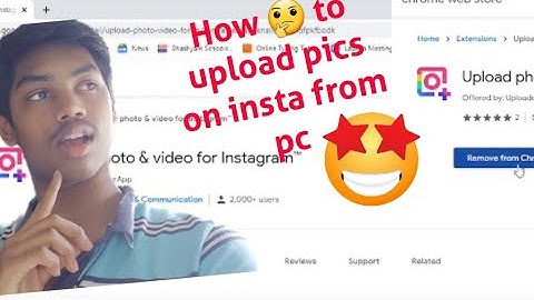 How to upload a photo or video on instagram using pc(without app)