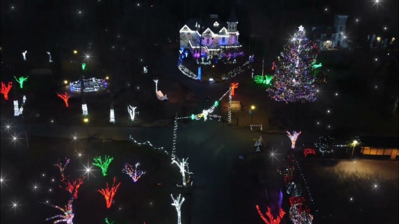 Kuser Farm Park/Mansion, Christmas Winter Wonderland (DJI Mini 2 Drone