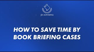 How to Save Time By Book Briefing Cases