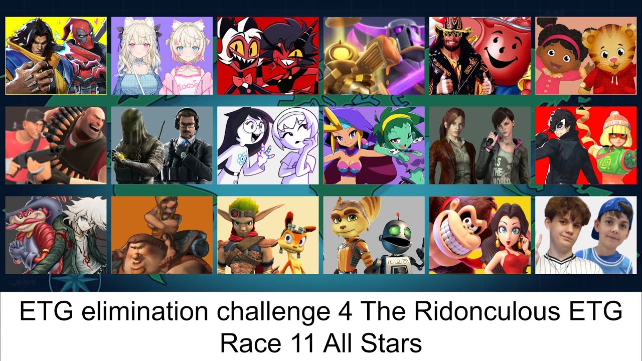 ETG elimination challenge 4 The Ridonculous ETG Race 11 All Stars (banner update)