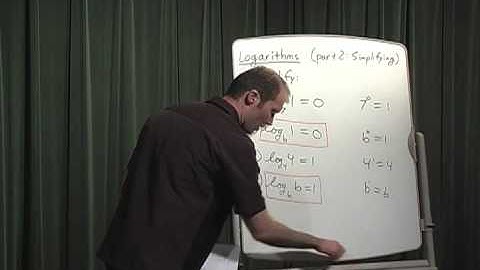 Logarithms, Part 2: Simplifying