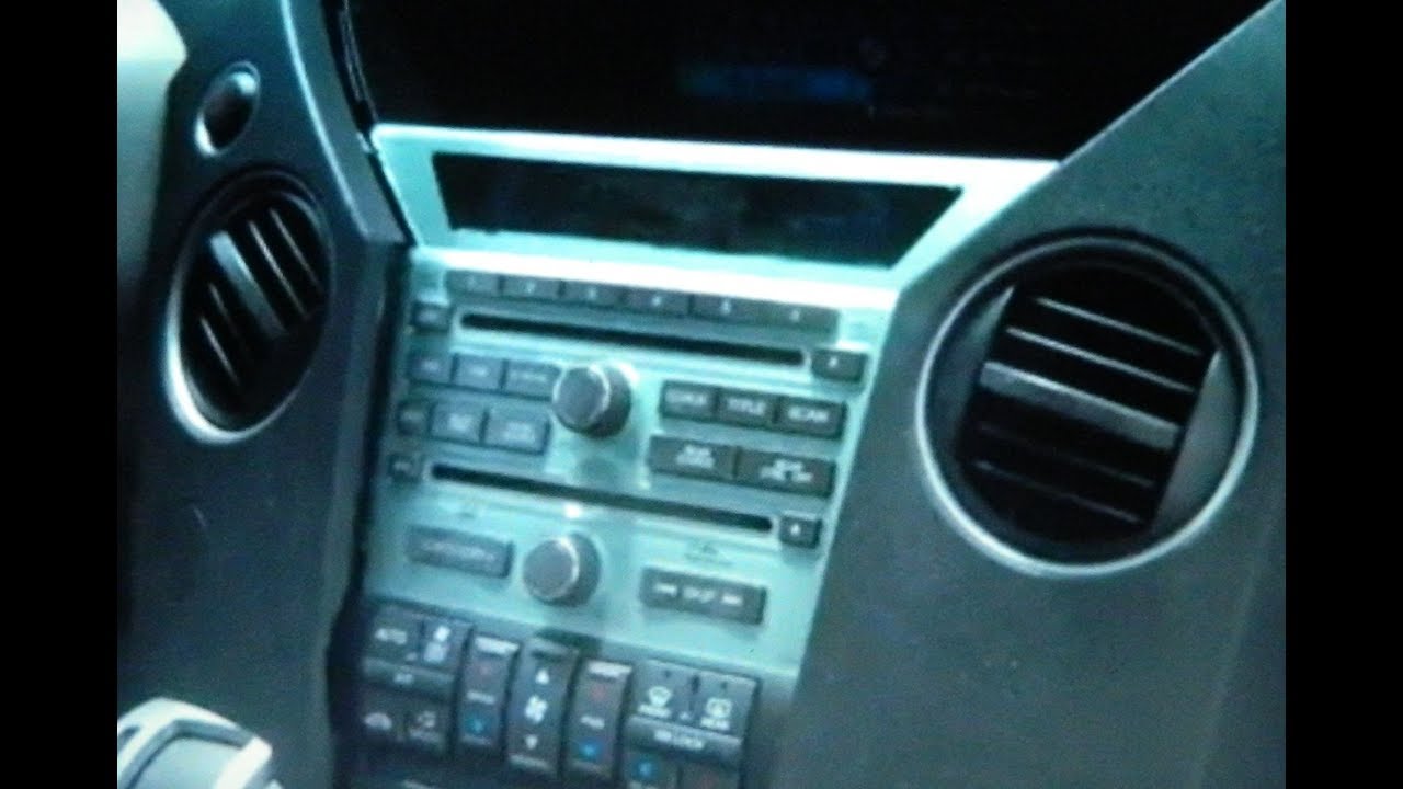 Honda Pilot Radio Removal - YouTube