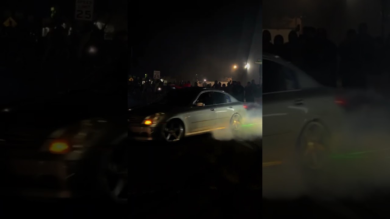 G35 SEDAN ROLLBACKS AND DONUTS AT STREET TAKEOVER! 