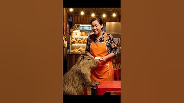 Nhàn dẫn Capy đi ăn Gà Rán #capybara