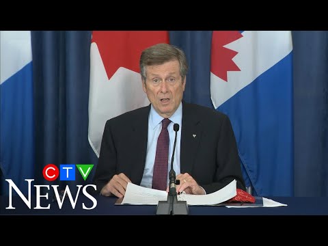 Toronto Mayor Tory: Social gatherings are putting all the progress made against COVID-19 at risk