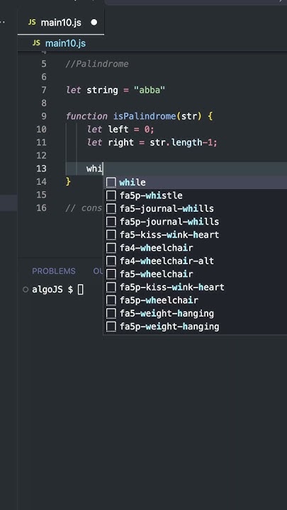 How to Check For A Palindrome - JavaScript - YouTube