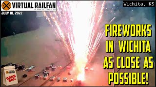 FIREWORKS UP CLOSE AS POSSIBLE, BIG POWER MOVE, MOTORCYCLE AT WARP 10, WAVE FROM A SHIP 7/10/22