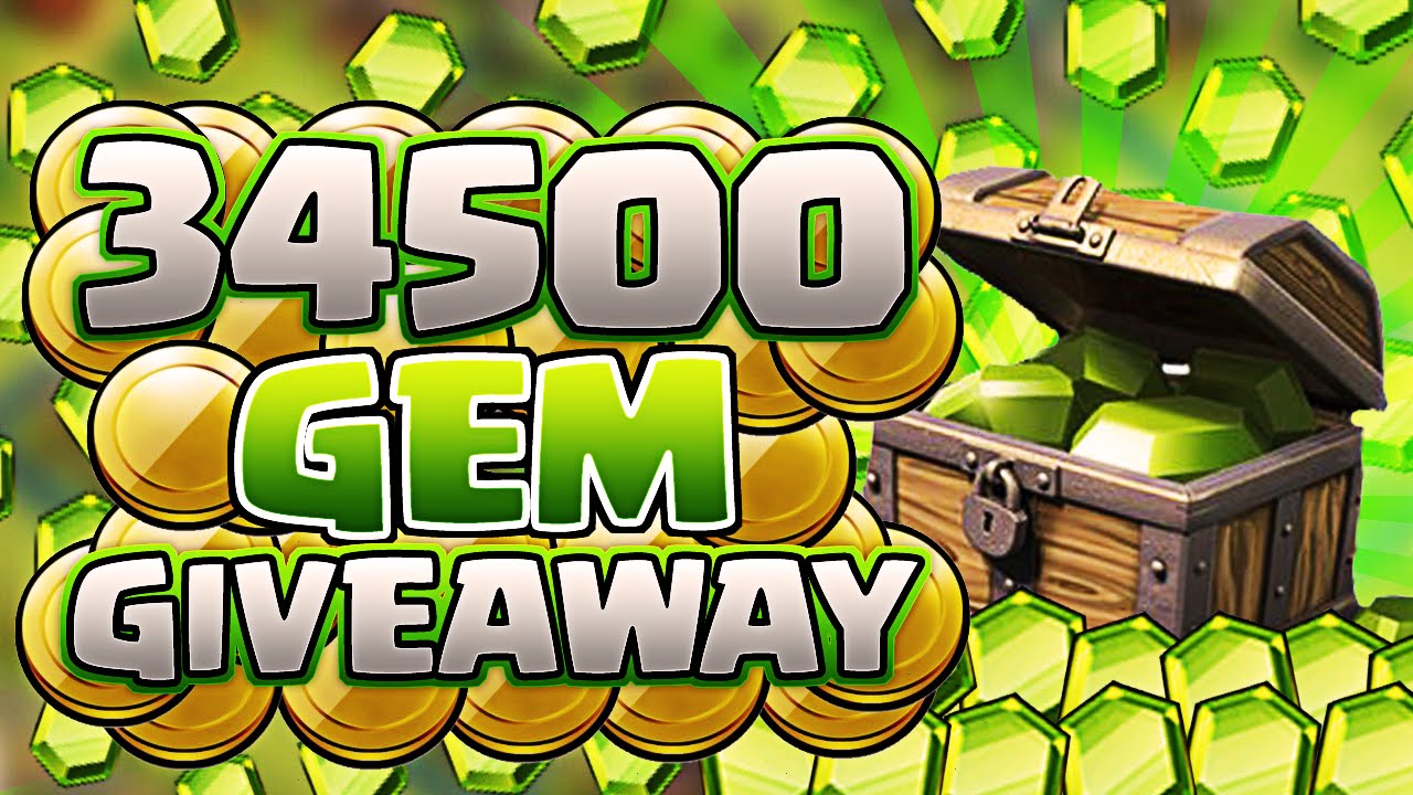 Clash Of Clans  'HUGE' 34,500 GEM GIVEAWAY! $250 EASTER GIVEAWAY!