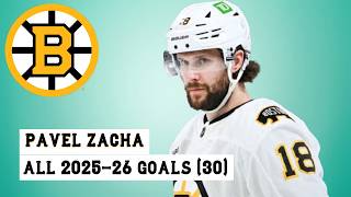 Pavel Zacha (#18) All 30 Goals of the 2025-26 NHL Season