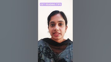 OET READING TIPS#malayalam #dreamyourlife