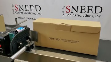 SNEED-JET® Titan T6 Automatic Printing on Corrugate Box