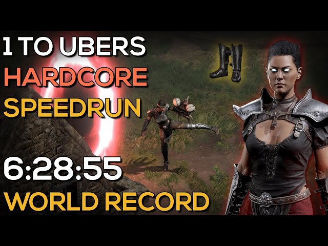 LEVEL 1 TO UBERS HARDCORE ASSASSIN SPEEDRUN (MANY CLOSE CALLS) | 6:28:55 IGT | DIABLO 2 RESURRECTED class=