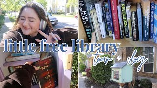 LITTLE FREE LIBRARY VLOG 2024 | thrillers, new releases, hidden gems + audiobook walk with me!