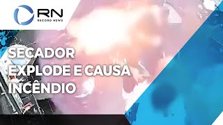 Secador explode no salão 