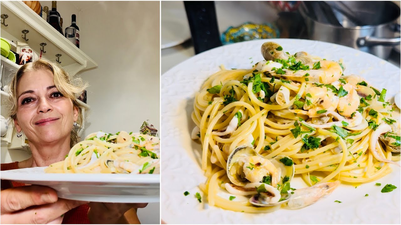 Спагети с морски дарове. Да приготвим вечерята заедно 🍽️