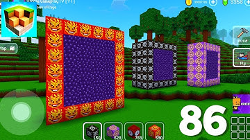 Skull 💀, Magma & Trampoline Portal | Block Craft: 3D Building Simulator Games For Free | Gameplay 86