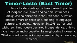 Essay On Timor Leste East Timor With Easy Language In English |