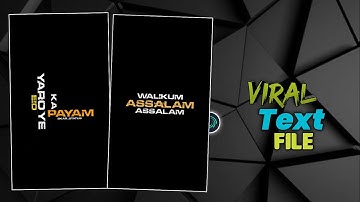 Eid Mubarak Song Viral Text Xml File Link In Alight Motion App