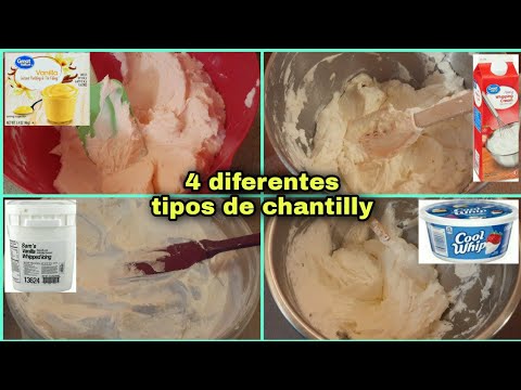 4 Diferentes Tipos De Chantilly Cual Resiste Mas El Calor Cual Es Mas Rico Cual Es Mas Practico Youtube 4 Diferentes Tipos De Chantilly Cual Resiste Mas El Calor Cual Es Mas Rico Cual Es Mas Practico Youtube