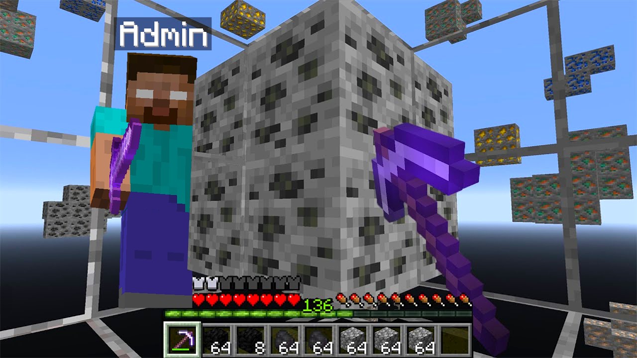 Minecraft'ta Admin Farkedene Kadar X-RAY İle Kömür Kazdım