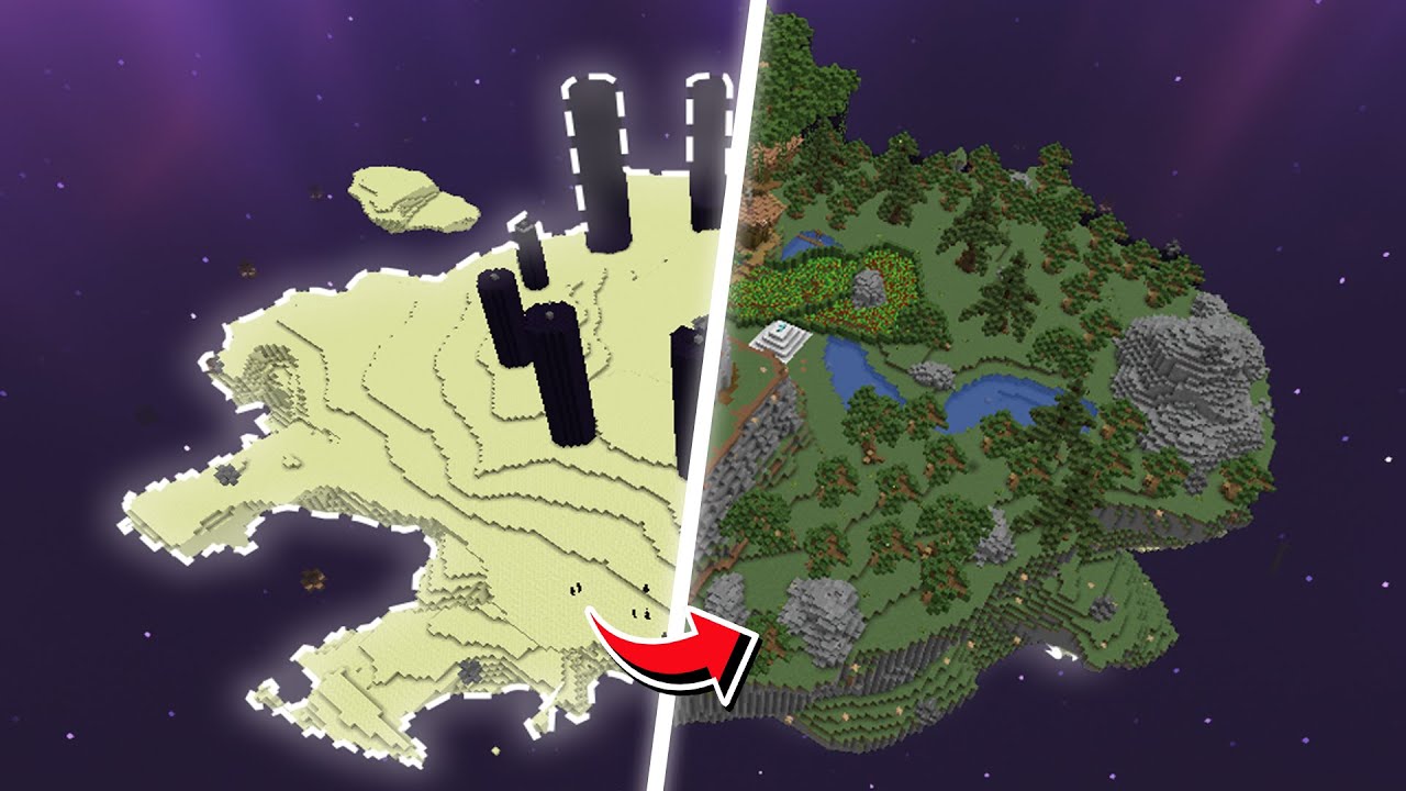 I Transformed the End into Overworld in Minecraft Hardcore (Hindi ...