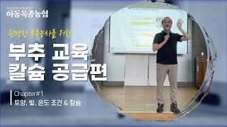 하동 옥종농협 부추교육! 칼슘 비료는 이렇게 줘야한다! 온도, 빛, 토양 조건은 이렇게! 농사 100단