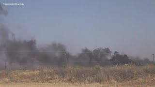 Crews responding to grass fire near Andrews